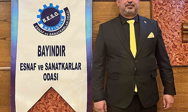 Bayındır Esnaf ve Sanatkârlar Odası'nda Enis Macit güven tazeledi