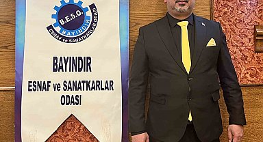 Bayındır Esnaf ve Sanatkârlar Odası'nda Enis Macit güven tazeledi