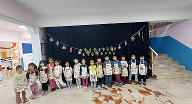 Bayındır'da minik eller 'ramazan pidesi' yaptı