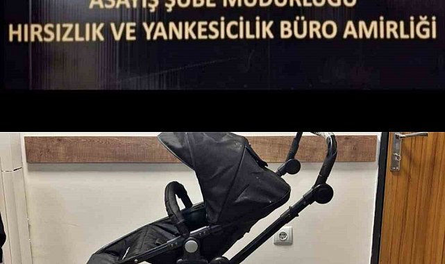Bebek arabasını bile çalan şüphelileri polis yakaladı