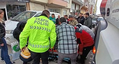 Beton mikserinin altında kalan yaşlı adam yaralandı