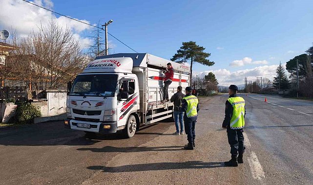Bilecik'te müşterek yol kontrol ve denetim faaliyeti