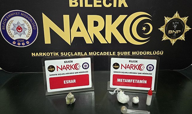 Bilecik'te narkotik operasyonu: 2 gözaltı