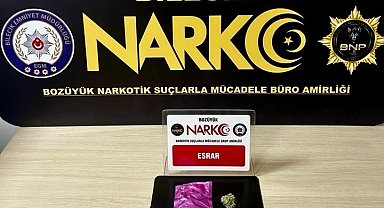 Bilecik'te uyuşturucu operasyonu: 1 gözaltı