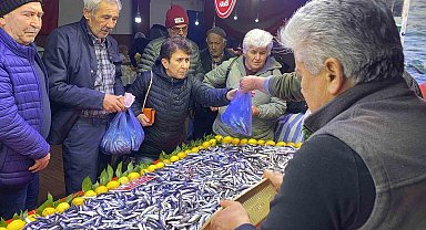 Bolu'da balık tezgahlarında hamsi bolluğu
