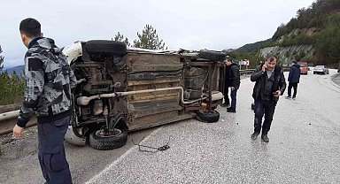Bolu'da cenaze dönüşü kaza: 2 yaralı