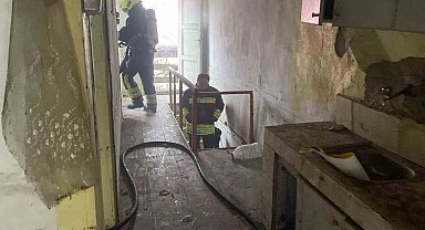 Bolu'da metruk evde yangın paniği