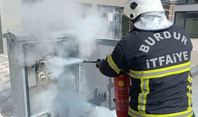 Burdur'da trafoda yangın paniği