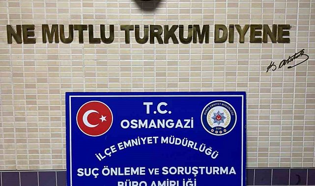 Bursa'da 1 kilo 280 gram esrar ele geçirildi