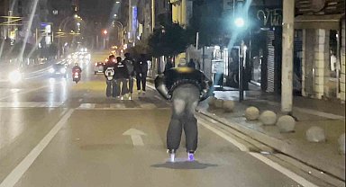 Bursa'da patenli gençlerin tehlikeli yolculuğu