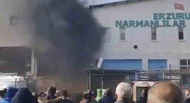 Bursa'da yangını vatandaşlar film izler gibi izledi