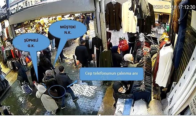 Bursa'da yankesicinin el çabukluğu izleyenleri şoke etti