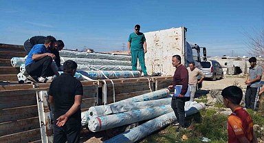 Büyükşehir Belediyesinden üreticiye sera naylonu desteği