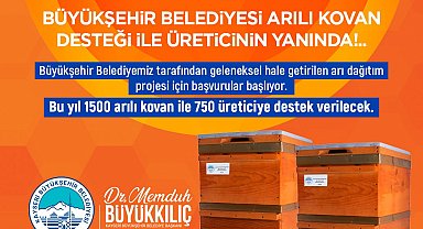 Büyükşehir'den 'Arılar Çoğalsın, Bereket Katlansın' Projesi