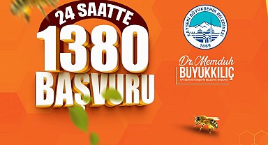Büyükşehir'in Arılar Çoğalsın Bereket Katlansın Projesi'ne yoğun ilgi: 24 saatte bin 380 başvuru