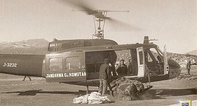 Çaldıran depreminin 50'nci yılında jandarmadan tarihi helikopter paylaşımı