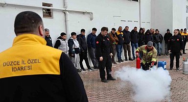 Çalışanlara iş sağlığı ve güvenliği ile yangın eğitimi