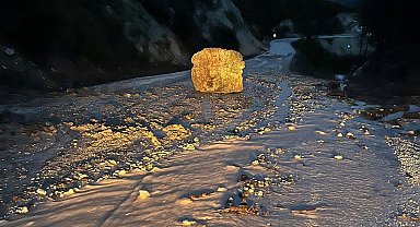 Çameli'nde sel ve heyelana karşı yoğun mesai