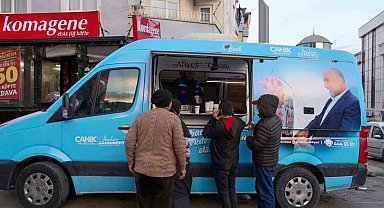 Canik'te gönülleri ısıtan ikram