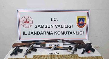 Canik'te havaya ateş açan 2 şüpheliye jandarma baskını: Cephanelik gibi ev
