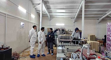 Çavdarhisar'da ticari yumurtacı kanatlı işletmesinde inceleme