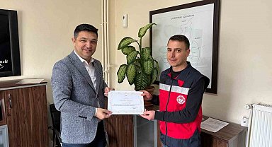 Çavdarhisar'da veteriner hekimlere teşekkür belgesi