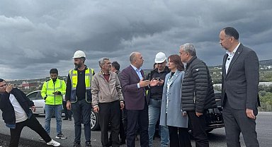 Çeşmeli- Kızkalesi Otoyolunda çalışmalar yerinde incelendi