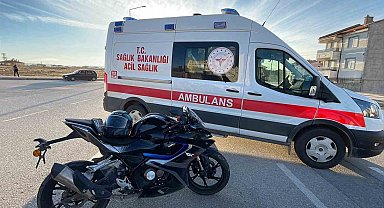 Ciple motosiklet çarpıştı: 1 yaralı