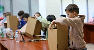 Çocuklar bir günlüğüne mimar oldu