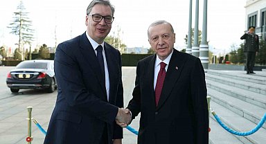 Cumhurbaşkanı Erdoğan, Sırbistan Cumhurbaşkanı Vucic ile bir araya geldi