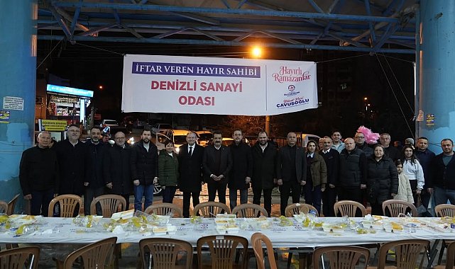 Denizli Sanayi Odasının iftar sofrası Fatih Mahallesi'nde kuruldu