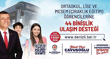 Denizli'de ulaşım desteğinde başvurular 8 Şubat'ta sona eriyor