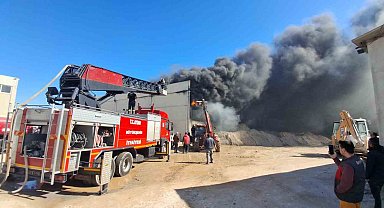Didim sanayisindeki yangın korkuttu