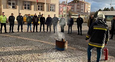 Dörtdivan ilçesinde polis ekiplerine yangın eğitimi verildi