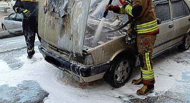 Dörtyol'da TOFAŞ alevlere teslim oldu