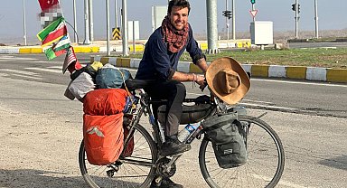 Dünya turundaki İtalyan gezginin Türkiye'deki ilk durağı Şanlıurfa oldu