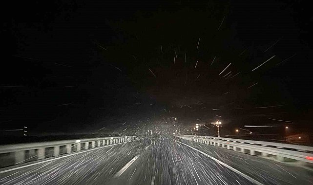 Düzce'de kar yağışı başladı