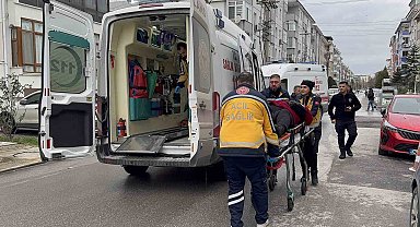 Edirne'de otomobillerin çarpıştığı kaza kamerada