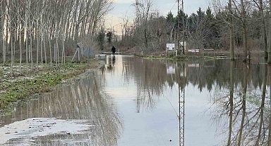 Edirne'de taşkın suları çekiliyor