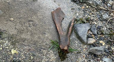 Eğirdir Gölü kıyısında bulunan kemiklerin hayvana ait olduğu değerlendiriliyor