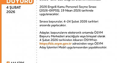 EKPSS 19 Nisan'da yapılacak