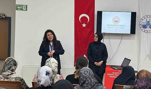 Elazığ'da kadına yönelik şiddetle mücadele eğitimi