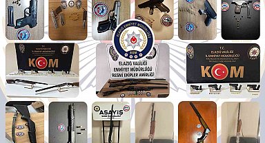 Elazığ'da kesinleşmiş hapis cezası bulunan 115 zanlı tutuklandı