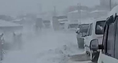 Elbistan-Darende kara yolu ulaşıma kapandı