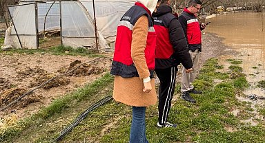 Emet'te selden etkilenen arazilerde hasar tespiti