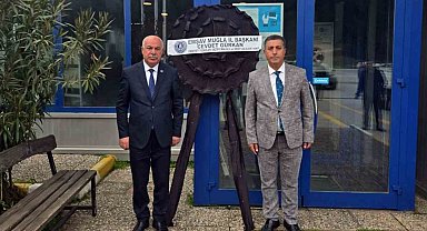 EMŞAV Muğla'dan TÜVTÜRK'e siyah çelenk