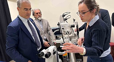 Ergani Devlet Hastanesi'nde göz anjiyo cihazı hizmete girdi