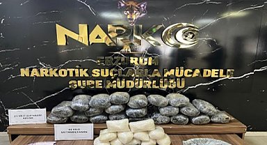 Erzurum'da 23 kilo skunk ve 11 kilo metamfetamin ele geçirildi