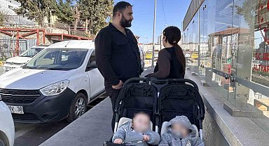 Esenyurt'ta eşi ve ikiz bebeklerinin gözü önünde darp edildi