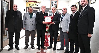 ESOB yönetiminden, Tortum Belediye Başkanı Yiğider'e nezaket ziyareti